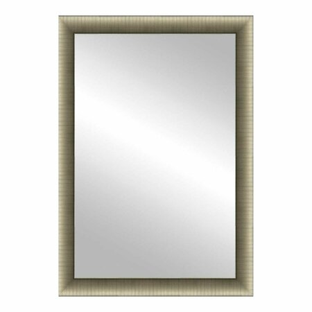 MADE4MANSIONS 24 x 30 in. Mari Framed Mirror Champagne MA3233338